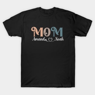 mom Amanda Noah Mother's boy Mom Gigi Aunt family T-Shirt T-Shirt